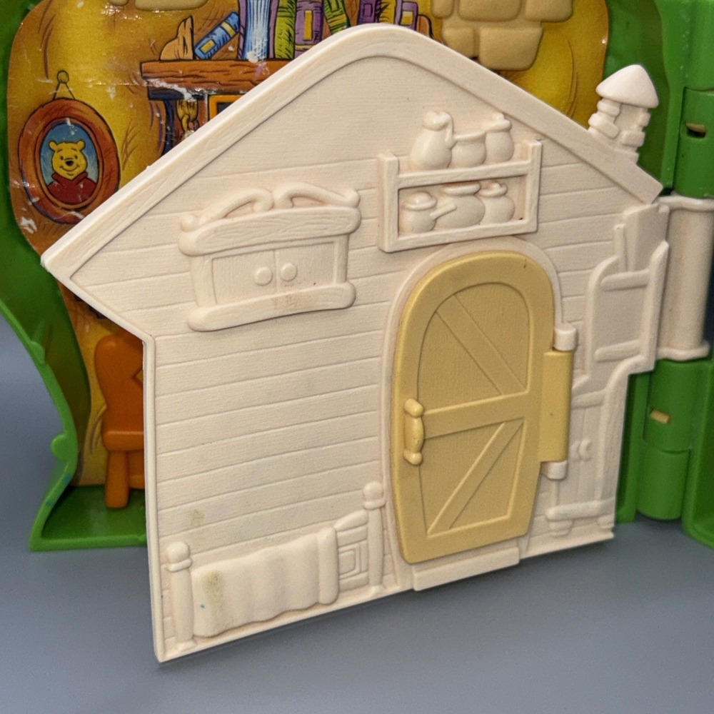 Vintage 1992 Disney Winnie the Pooh Mr. Sanders Owl Tree House Foldable - Picture 6 of 8